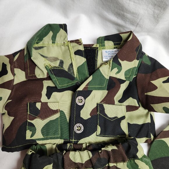 Build A Bear CAMO Military Outfit shirt pants hat - Picture 3 of 7